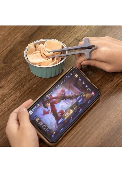 GÖKTÜRK3D Atıştırmalık Tutucu Parmak Arası Çubuklar Oyuncu Atıştırmalık Tutucu Chopstick