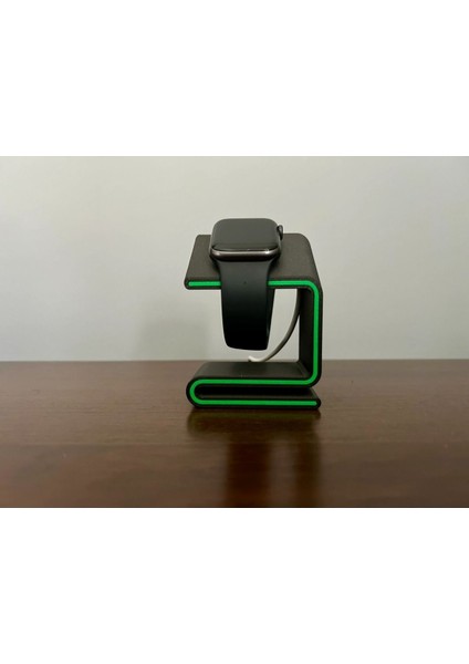 GÖKTÜRK3D Telefon Standı Magsafe Watch Normal Çeşitleri Siyah Yeşil Plastik