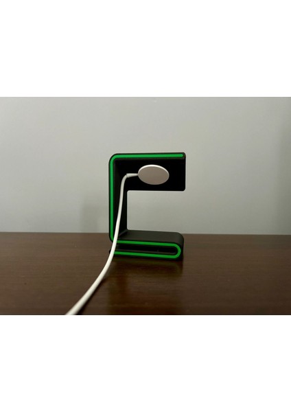 GÖKTÜRK3D Telefon Standı Magsafe Watch Normal Çeşitleri Siyah Yeşil Plastik modelleri