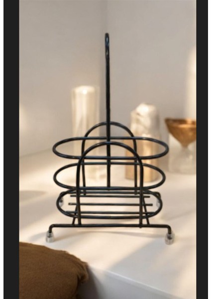 Şık Siyah Metal Yağ ve Baharatlık Seti, Modern Tasarım, Dayanıklı ve Hacimli, 2 L