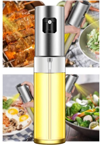 Cam püskürtme şişesi, 100 ml, çok renkli, yağ, sirke, limon için kullanışlı, şık tasarım