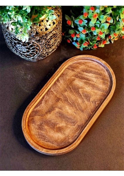 Doğal Ahşap Amber Yağdanlık ve Sabunluk Altlık Standı 21x11cm Bej Parça Sayısı: 1