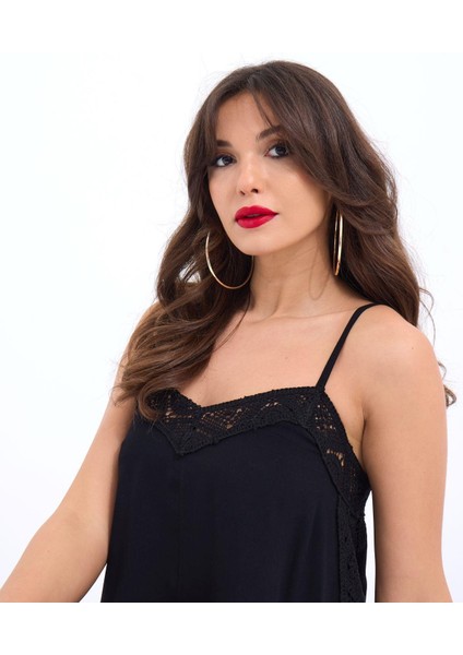 7108 Elbise-Siyah