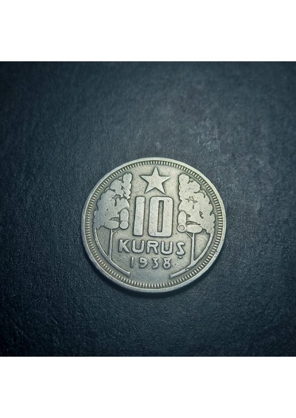 399636802281D934DE 1938/1939 10 Kuruş Ççt/ççt+ Eski Madeni Para