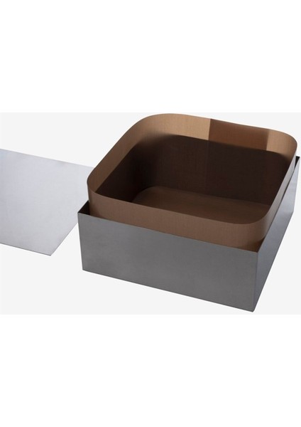 3 Lü Kare Kalıp Pandispanya Seti 22 cm