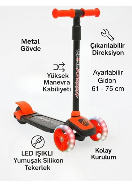 Işıklı 3 Tekerlekli Scooter Twist With Light fiyatları