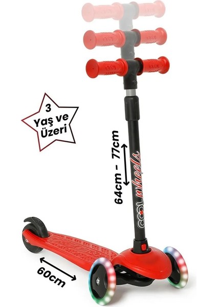 Işıklı 3 Tekerlekli Scooter Twist With Light modelleri