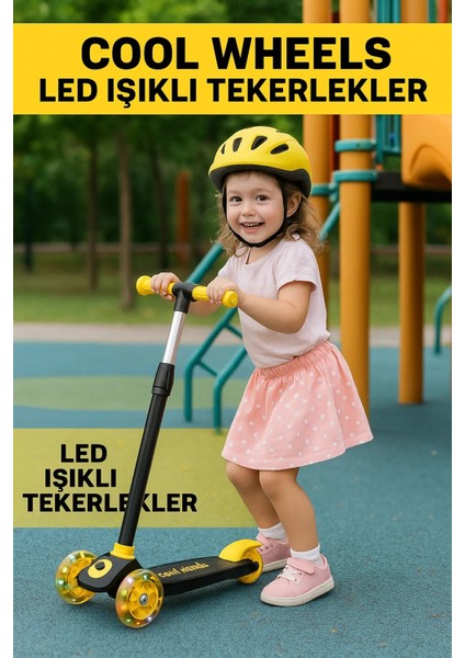 Işıklı 3 Tekerlekli Scooter Twist With Light