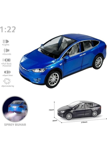 Nessiworld HCL-511A Çek Bırak 1:22 Sesli ve Işıklı Buharlı Tsl Metal Araba -Vardem Oyuncak