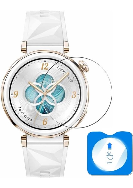 Huawei Watch Gt 5 / Gt 4 41MM Kolay Uygulama Aparatlı Cam Ekran Koruyucu 01 (42/46MM Değildir)