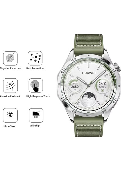 Huawei Watch Gt 5 / Gt 4 41MM Kolay Uygulama Aparatlı Cam Ekran Koruyucu 01 (42/46MM Değildir)