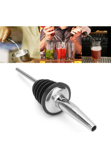 4 Adet Çelik Şişe Ucu Servis Aparatı Siyah, 750 ml, Otel ve Restoran için uygun fiyatları