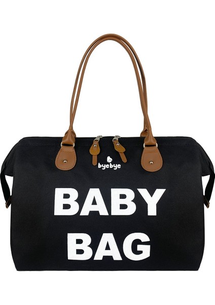 Baby Bag Baskılı Tek Anne Bebek Bakım Omuz Çantası -Siyah fiyatları