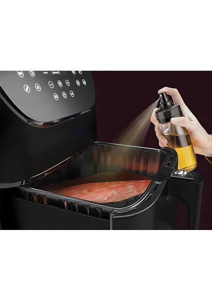 Şeffaf Cam Sprey Yağdanlık 250 ml, Çok Renkli, Pişirme ve Hazırlık İçin Uygun