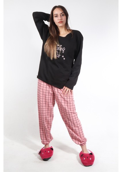 Svs 2 Iplik Pijama Takım Siyah