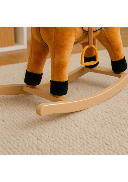Unicorn Sallanan At | Ahşap Ayaklı Müzikli 65 cm | Çocuklar Için Yumuşak ve Güvenli Eğlence modelleri