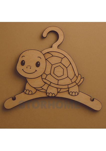 14'lü Lazer Kesim Ahşap Kaplumbağa Figürlü Bebek Askılığı Bebek Odası Için Doğal, Sevimli Dayanıklı fiyatları