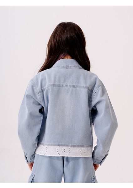 Kız Çocuk Fistolu Kot Ceket 1546 indirimleri