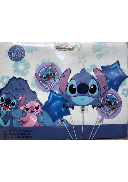 Stitch 5li Folyo Balon Seti