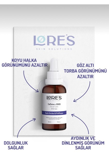 Göz Altı Morlukları, Şişkinlikleri & Göz Parlatıcı Etkili Caffeine Solution 5% Egcg Serum 30ML fırsatları