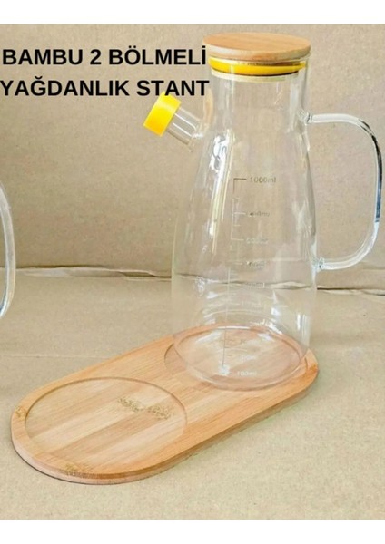 Bambu 2'li Yağdanlık ve Sabunluk Altlığı, Beyaz, Şık ve Kullanışlı Tasarım