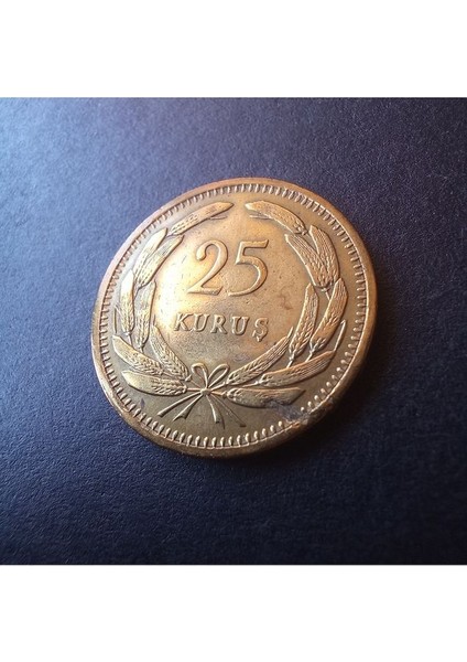 39963680E8C1729F08 25KURUŞ 1949 Çil/ça (Rainbow-Rrrr) Eski Madeni Para