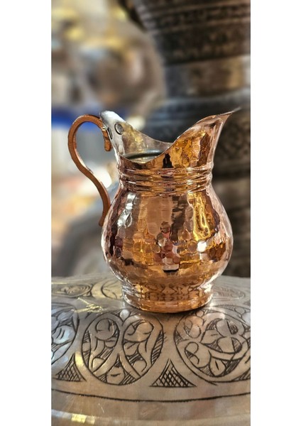Şık Bakır Sürahi ve Sosluk Seti, Dekoratif ve Zarif Tasarım, Metalik Renk, 250-499 ml fiyatları