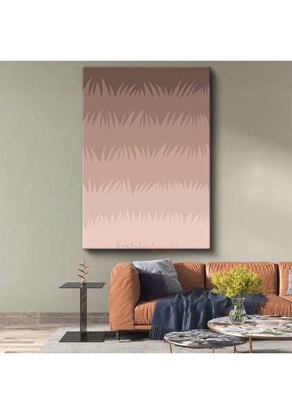 Toprak Deseni - Minimalist Gradyan Doku Kanvas Tablo