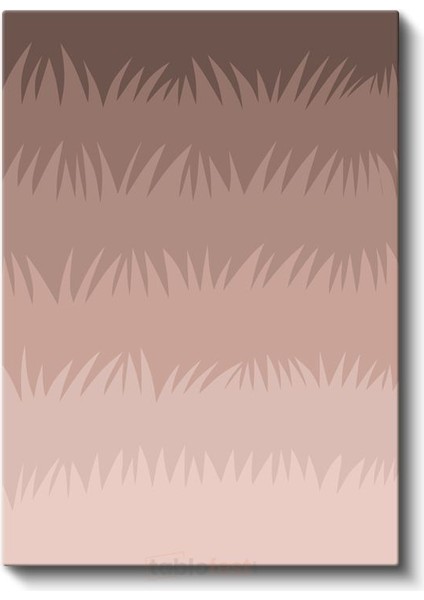 Toprak Deseni - Minimalist Gradyan Doku Kanvas Tablo
