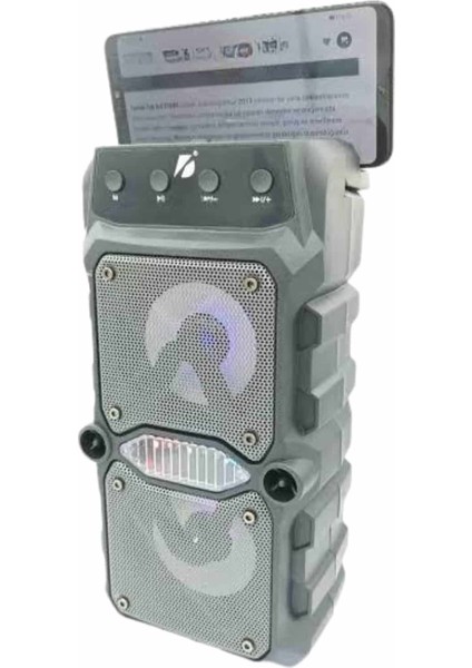 Çift Çıkışlı Güçlü Bataryalı Kablosuz Yüksek Ses Kaliteli Bluetooth Hoparlör