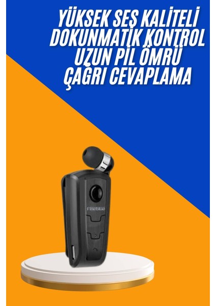 Mikrofonlu Makaralı Bluetooth Kulakiçi Kulaklık Android ve Ios Uyumlu