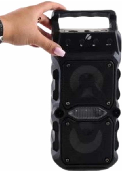 Bluetooth Hoparlör Çift Mikrofonlu Güçlü Ses Kaliteli Kesintisiz Kablosuz