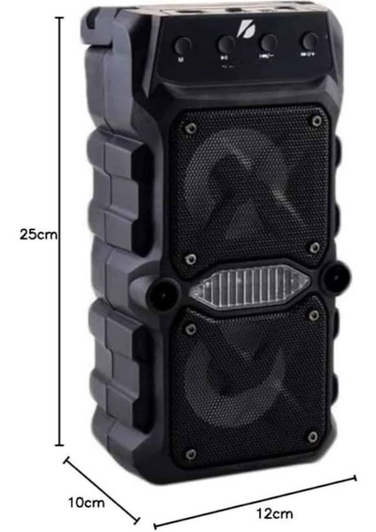 Bluetooth Hoparlör Çift Mikrofonlu Güçlü Ses Kaliteli Kesintisiz Kablosuz