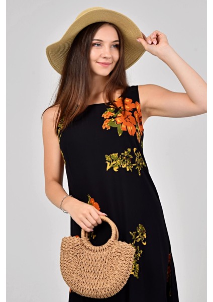 Yazlık Askılı Viskon Elbise 2691 modelleri