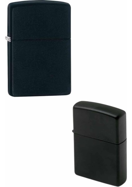 Hediyelik Zarif Zippo Model Siyah Benzinli Çakmak