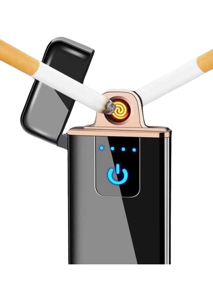 USB Şarjlı Alevsiz Çakmak Elektronik Çakmak Kamp Çakmağı