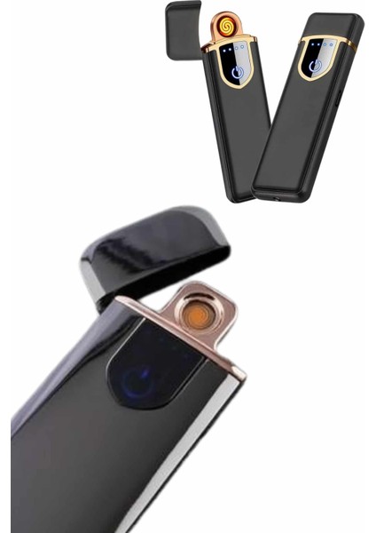 USB Şarjlı Alevsiz Çakmak Elektronik Çakmak Kamp Çakmağı