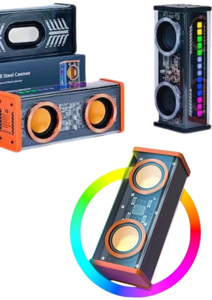 Yüksek Ses Kaliteli Kablosuz 5.0 Bluetooth Hoparlör Rgb Işıklı