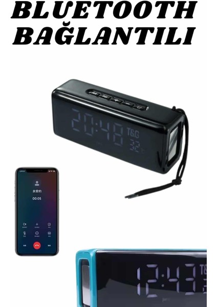 Teknorod Dijital Göstergeli Bluetooth Hoparlör Speaker Taşınabilir Kancalı Saat Göstergeli indirimleri
