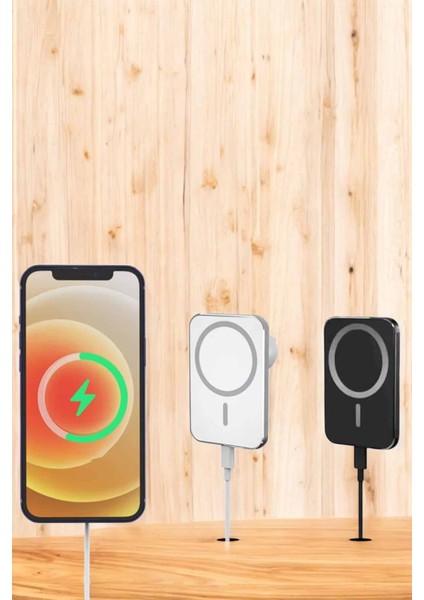 Ios Uyumlu Manyetik Tasarım Magsafe Apple iPhone 12/13/14/15 Uyumlu Powerbank