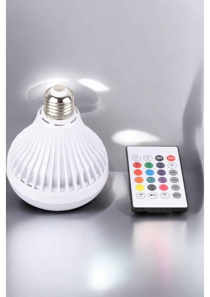 Teknorod Kablosuz Bluetooth Hoparlör LED Lamba