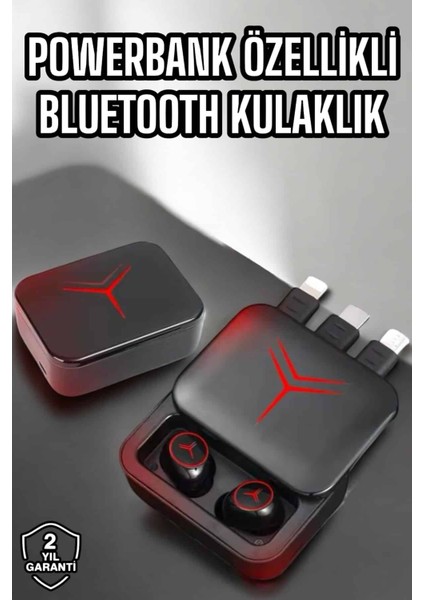 Teknorod Bluetooth Kulaklık Powerbank Özelliği Yüksek Ses Kaliteli Tws Kulaklık