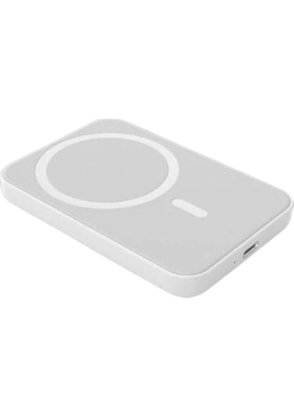 Powerbank Kablosuz 15W Magsafe 10000 Mah Taşınabilir Şarj Aleti Çift Kablo