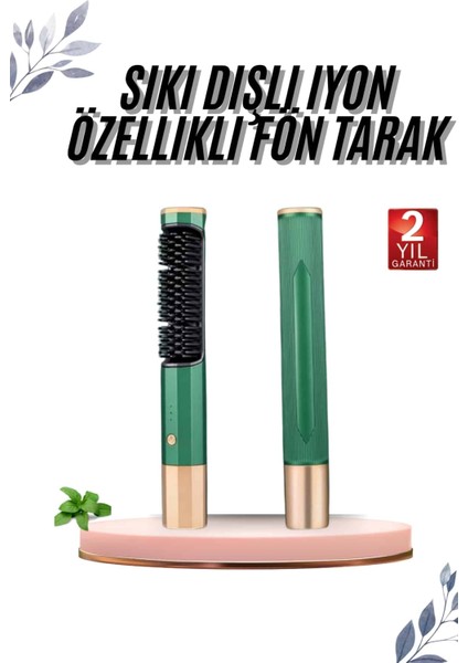 Üflemeli Saç Düzleştirici Fön Tarak Yüksek Isı Ayarlı Iyon Özellikli