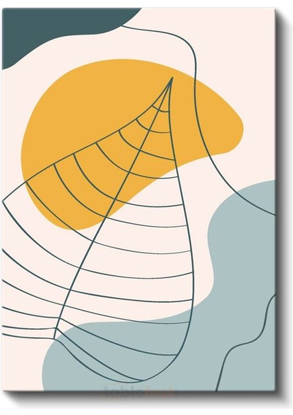 Damar Deseni - Soyut Geometrik Kompozisyon Kanvas Tablo fiyatları
