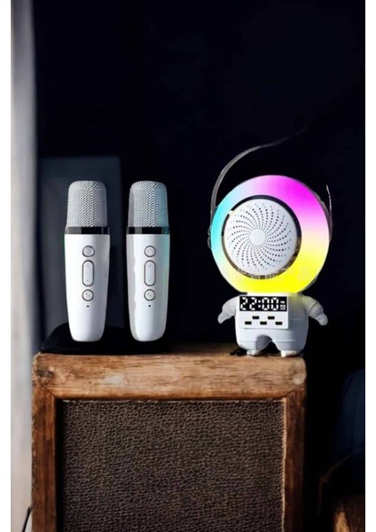 Teknorod Çocuklara Özel Kablosuz Bluetooth Bağlantılı Karaoke Mikrofon