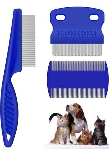 Teknorod Evcil Hayvan Tarak Seti 4'lü Bit Tarağı Ked Köpek Tüyüne Uygun modelleri
