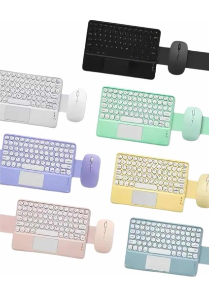 Bluetooth Touchpad Klavye Ultra Ince Taşınabilir Q Klavye