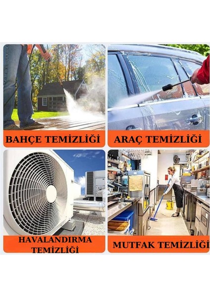 Teknorod Şarjlı ve Yüksek Basınçlı Oto Yıkama Makinesi ve Sulama Tabancası Bahçe Yıkama Makinesi