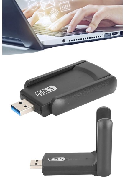 Wifi Adaptörü Bt5.0 Wifi 2'si Bir Arada Çift Bantlı Çift Anten